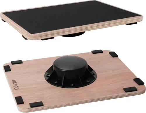 Wooden Wobble Board for Adults - Anti-Slip Balance Board for Stand-Desk Core Strength Therapy