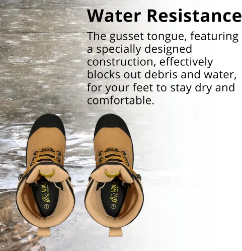 Miniatura 6 de WOLF Work Boot 100% Waterproof Genuine Leather Oil, Impact, Compression & Puncture Resistant Electrical Hazards Non-Slip Sole Padded