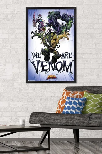 Miniatura 2 de Trends International Marvel Comics TV - Póster de pared de Spider- Man: Maximum Venom - We Are Venom, 22.375 x 34 pulgadas, versión enmarcada