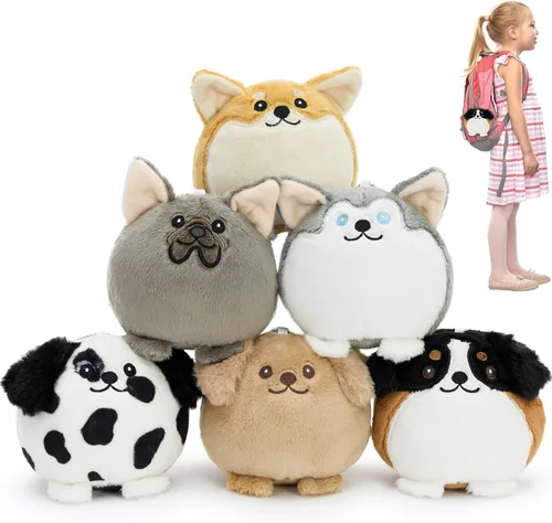 Miniatura 17 de Muiteiur Juego de animales marinos suaves de felpa con casa de conchas marinas de felpa, incluye tortuga de peluche, langosta, cangrejo, delfín, pez