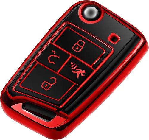 Miniatura 8 de Tukellen Funda para llavero Volkswagen, funda de TPU suave de alta calidad con protección completa para llavero VW Arteon Atlas Golf Jetta Passat