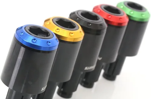 Miniatura 4 de Atom CNC Bar End Pesos para Yamaha Xmax 300 2017 – 2018, Negro