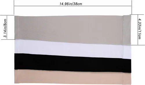 Miniatura 6 de Mangas de brazo para mujeres y hombres, cubierta de mano, manga de compresión para brazos, para cubrir los calentadores de brazos Blanco