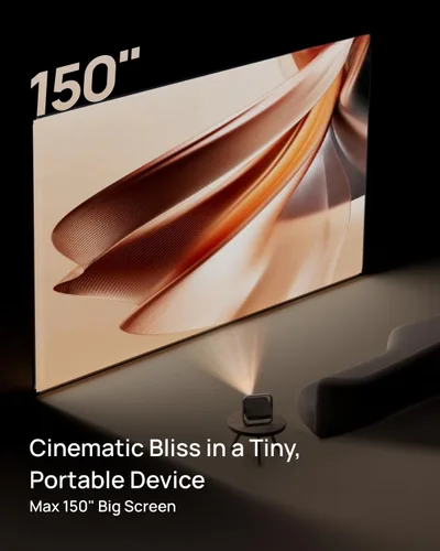 Miniatura 6 de XGIMI Elfin Flip Proyector Portátil, Proyector al Aire Libre de Resolución 1080P, Licencia de Netflix, Soporte Ajustable Incorporado, Diseño Ligero