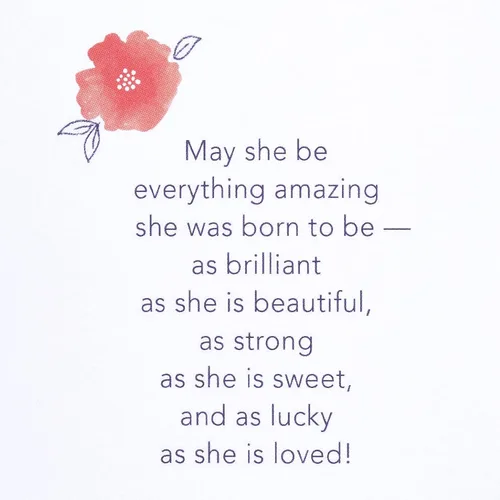 Miniatura 3 de Tarjeta para niña bebé de American Greetings (Ella es amada)