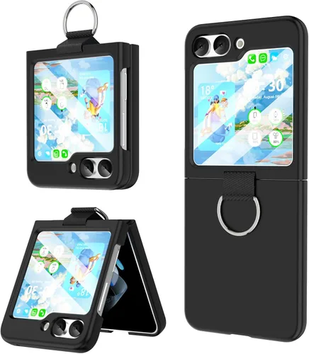 Miniatura 11 de Para Samsung Galaxy Z Flip 4 Funda Con Anillo Cubierta Protectora A Prueba De Golpes Flip Z 4 Funda Del Teléfono Para Galaxy Z Flip 4 5G 2022 - Negro