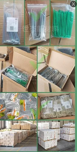 Miniatura 6 de Estacas galvanizadas de promoción para paisaje, resistentes, grapas de tierra para barrera de malezas, riego, cercas, lona, grapas de jardín