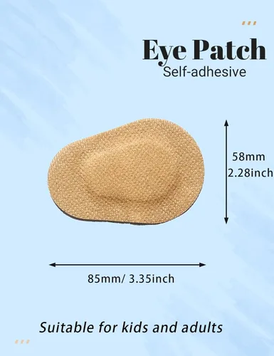 Miniatura 6 de 100 parches adhesivos para los ojos para niños, parche médico desechable transpirable para ambliopía ojo perezoso, vendajes adhesivos sin látex