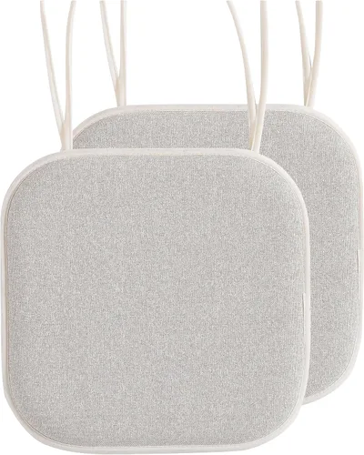Miniatura 81 de Elegant Comfort Fundas de cojín para silla con lazos y parte trasera de goma antideslizante, espuma viscoelástica gruesa, almohadilla de cojín