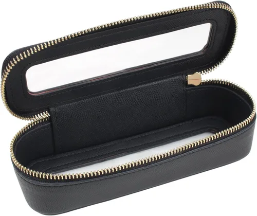 Miniatura 11 de Juego de bolsas de maquillaje transparentes de viaje, bolsa de cosméticos aprobada por la TSA con cremallera, bolsa de maquillaje portátil, bolsa