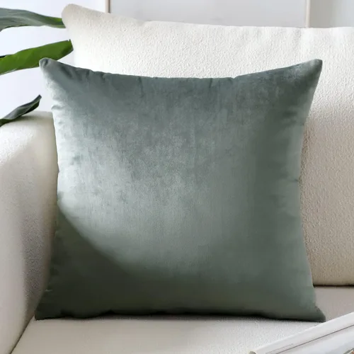 Miniatura 35 de Artscope Fundas de Almohada de Terciopelo de Lujo Súper Suaves Decorativas Cuadradas Fundas de Cojín para Sofá Sillón Dormitorio Decoración