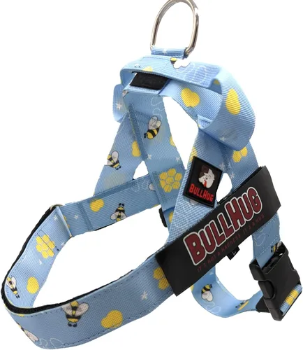 Miniatura 27 de BULLHUG Arnés ajustable para perro, sin tirones, sin estrangulamiento, para bulldogs ingleses, bulldogs franceses, pugs y razas de pecho ancho