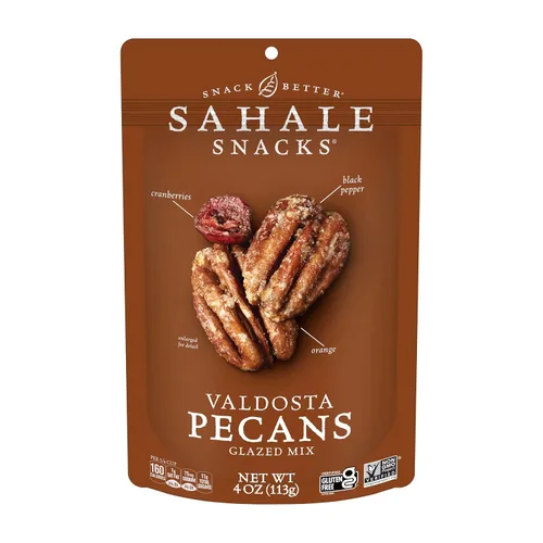 Miniatura 25 de Sahale Snacks - Mezcla glaseada de pacanas al ron y bananas, 4 onzas (paquete de 6)