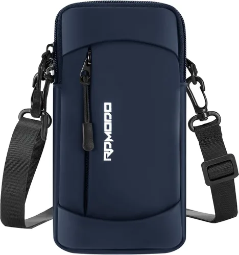 Miniatura 13 de Soporte de teléfono para correr, banda de brazo de gran capacidad para teléfono para correr y caminar, soporte ligero para teléfono celular