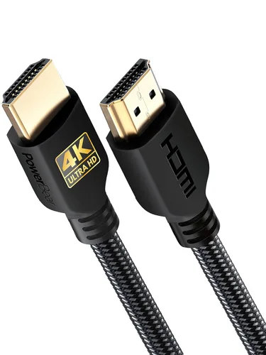 Miniatura 14 de PowerBear - Cable HDMI 4K 10 pies, nailon trenzado y conectores dorados Pack de 1 6 patas Negro