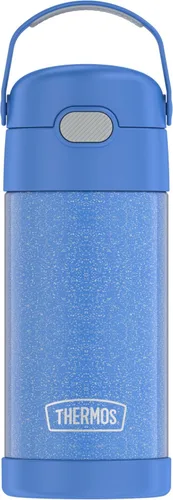 Miniatura 25 de THERMOS FUNTAINER - Botella de acero inoxidable con aislamiento al vacío y sorbete, capacidad de 12 onzas, para niños, azul Azul marino
