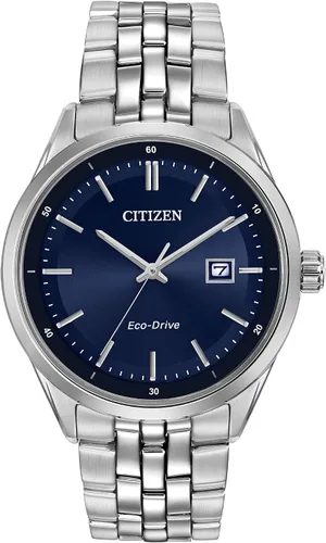CITIZEN Reloj clásico Addysen Eco-Drive para hombre, fecha de 3 manecillas, cristal de zafiro