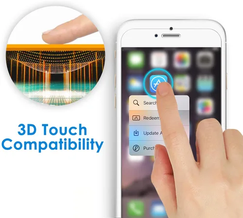 Miniatura 4 de JETech - Protector de pantalla para iPhone 6 Plus y iPhone 6s Plus, 5.5 pulgadas, película de vidrio templado, 2