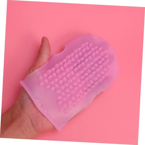 Miniatura 7 de FOMIYES 2 unids cepillo de guante de baño cuerpo de silicona exfoliante masajeador de mano guantes de ducha exfoliante guante de ducha exfoliante