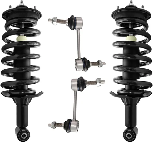 Miniatura 63 de Detroit Axle - Kit de puntales delanteros para Jeep Grand Cherokee 2005-2010 2006-2010 Commander 2007 2008 2009, 2 montajes rápidos de 2 barras