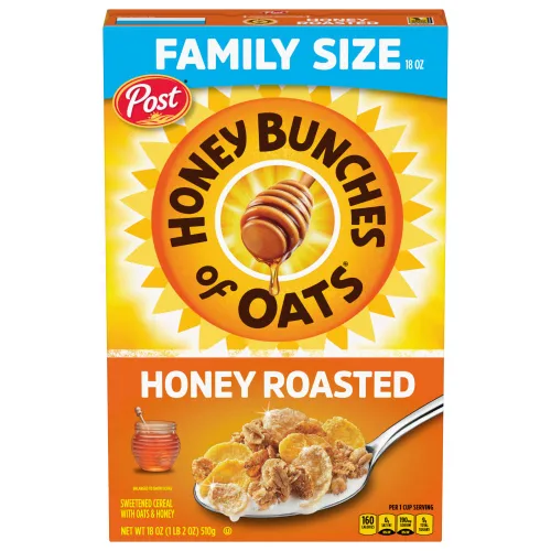 Miniatura 12 de Honey Bunches of Oats Cereal de granola tostado con miel, bolsa de 11 onzas (paquete de 5)