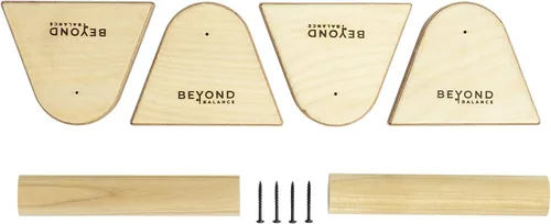 Miniatura 7 de Beyond Balance Wood Parallettes Push-up Bar Dip Station for Gymnastics Calisthenics Acrobatics Handstands Planche Push-ups L-sits Dips