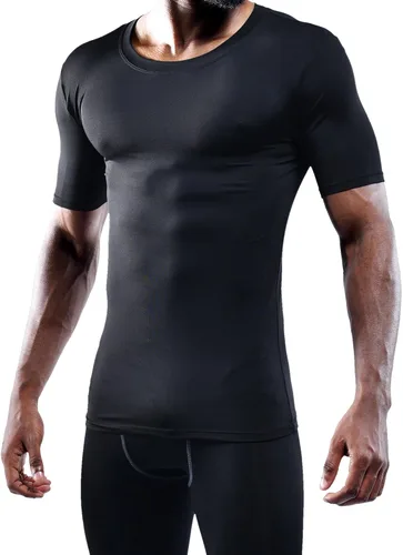 Miniatura 2 de NELEUS Paquete de 3 camisetas de entrenamiento de capa base de compresión atlética para hombre