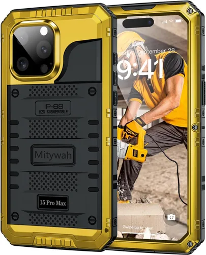 Miniatura 19 de Mitywah Funda impermeable para iPhone 7/iPhone 8 / iPhone SE 2020, funda de metal resistente de grado militar, protección de cuerpo completo