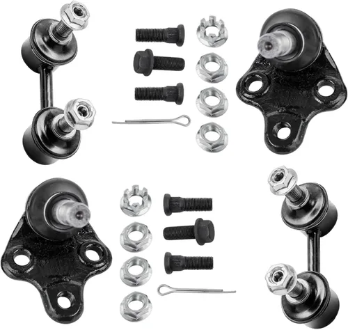 Miniatura 78 de Detroit Axle – Kit de suspensión delantera para Hyundai 2013-2018 Santa Fe 2 enlaces de barra de estabilizador 4 varillas de amarre interiores