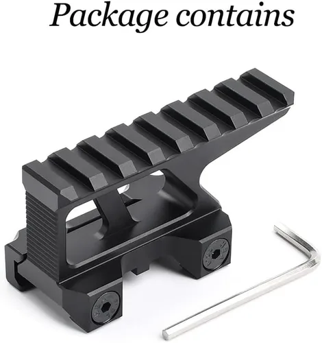 Miniatura 7 de NOBUHIRO Picatinny Riser Mount, 1.5" High Profile 8 Slot 3.35" Rail Red Dot Riser Mount for Red Dots Sight, Scopes, and Optics, Fit for 20mm