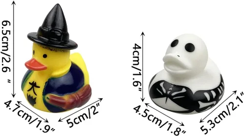 Miniatura 6 de Paquete de 24 Patos de Goma de Halloween Juguetes de Baño para Niños Pequeños Niños Niñas Juguetes de Halloween Favores de Fiesta de Halloween