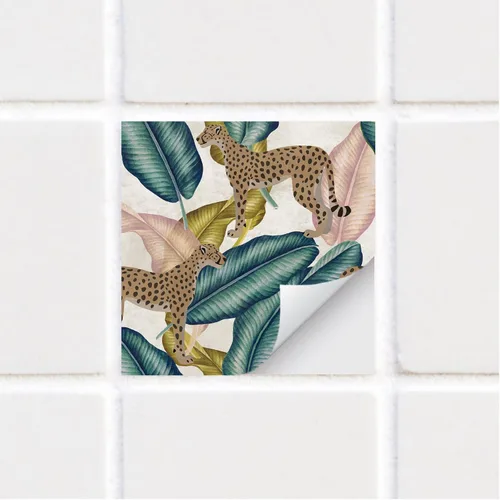 Miniatura 31 de Adhesivos de vinilo para azulejos de pared autoadhesivos, calcomanías impermeables para decoración de cocina, baño, línea ondulada de abulón, 6 x 6
