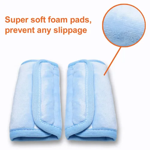 Miniatura 4 de COOLBEBE Almohadillas para Correas de Asiento de Automóvil para Bebés y Niños, Fundas de Cinturón de Seguridad Súper Suaves para Todos los Asientos