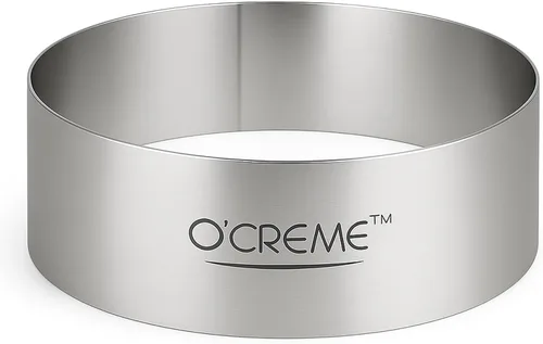 Miniatura 19 de O'Creme Anillo para Pastel de Acero Inoxidable Resistente Redondo Molde de Anillo para Pastel Mousse para Hornear, Decoración de Pasteles de Postre