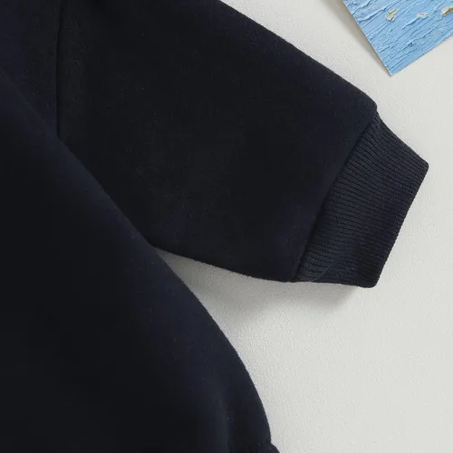 Miniatura 7 de Kayotuas Ropa neutra para bebé, linda sudadera de manga larga de gran tamaño, suéter de forro polar cálido
