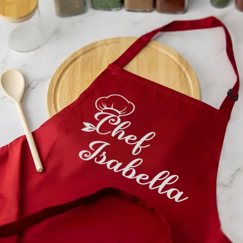 Miniatura 2 de Delantales Personalizados para Mujer y Hombre, Delantal de Chef Personalizado, Delantal de Cocina Personalizado con Bolsillos, Delantales para Asar