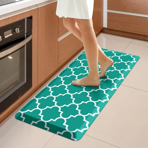 Miniatura 23 de WISELIFE Tapete de cocina acolchado antifatiga, 17.3 x 28 pulgadas, antideslizante, resistente, de PVC, ergonómico, impermeable, cómodo