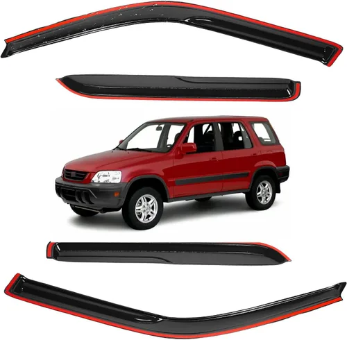 Miniatura 57 de Viseras para ventanas para Mazda 3 Sedán 4 puertas 2004 2005 2006 2007 2008 2009 estilo JDM Mugen, deflector de viento, protector solar y de lluvia