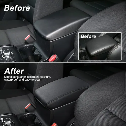 Miniatura 4 de Compatible con accesorios Mazda CX-5 2025 2024 2023 2022 2021 2020 2019 2018 2017 - Cubierta de consola central de coche, cubierta de reposabrazos