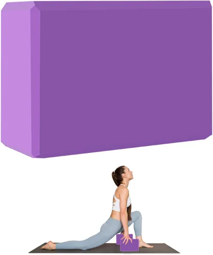 Miniatura 8 de Bloques de yoga de 9 x 6 x 3 pulgadas, superficie antideslizante suave, bloques de espuma de alta calidad, apoyo, ligero, resistente al olor