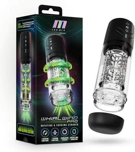 Miniatura 11 de Blush M - Masturbador masculino automático de 10 pulgadas para hombre, 7 modos de vibración, rotación de 360°, Turbo Climax Boost, cámara de coño