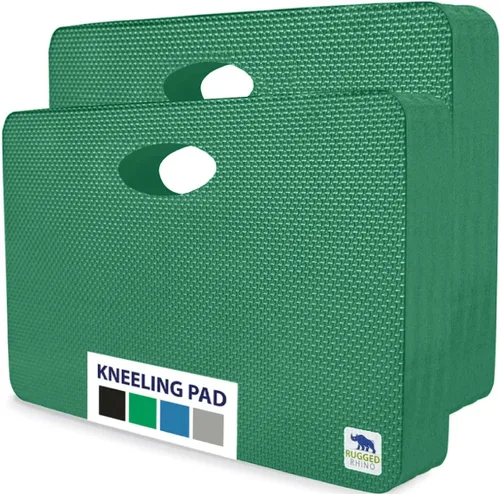 Miniatura 16 de RUGGED RHINO Rodilleras gruesas absorbentes de golpes, soporta hasta 300 libras, protege las rodillas de superficies de hormigón duro, para Negro