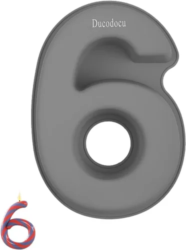 Miniatura 13 de Ducodocu Moldes de silicona para tartas 3D de gran número, moldes novedosos para tartas, moldes para hornear bricolaje para cumpleaños, boda