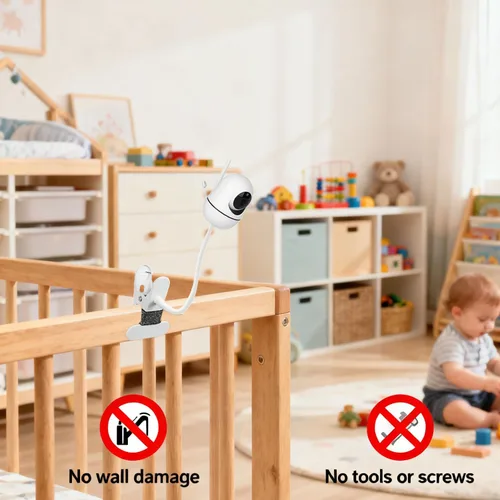 Miniatura 3 de Soporte para monitor de bebé Nanit Pro Smart Baby Monitor y Flex Stand Baby Monitor, HelloBaby HB6550/HB65/HB66/HB248/HB6351/HB40/HB6339, ANMEATE