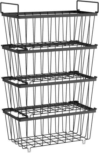 Miniatura 15 de iSPECLE - Contenedores organizadores para congelador horizontal - Paquete de 3 contenedores pequeños apilables para congelador profundo