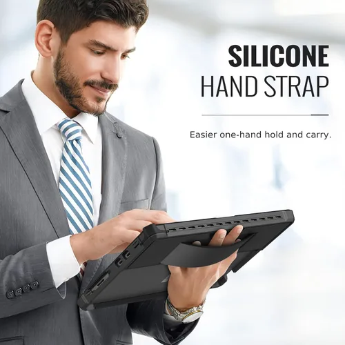 Miniatura 7 de MoKo Funda compatible con tablet Microsoft Surface Pro 8 de 13 pulgadas con pantalla táctil 2021, funda protectora resistente todo en uno con correa