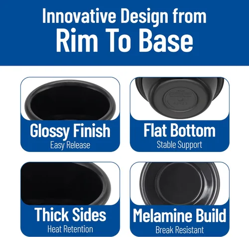 Miniatura 4 de Carlisle FoodService Products Ramekin Suave Melamina 2 Oz - Negro