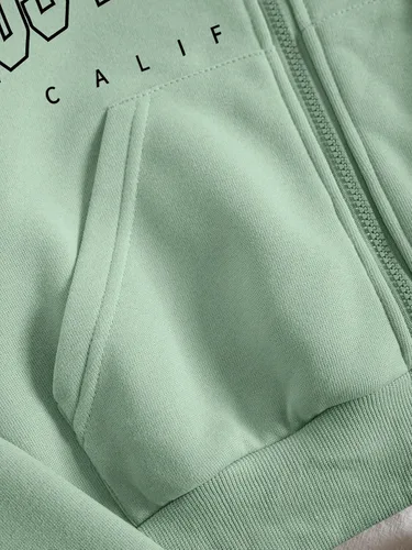 Miniatura 5 de Verdusa Conjunto de sudadera con capucha y pantalones cortos de 2 piezas para mujer
