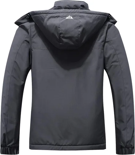 Miniatura 2 de Chaqueta de esquí impermeable para mujer, resistente al viento, cortavientos, abrigo de nieve cálido con capucha