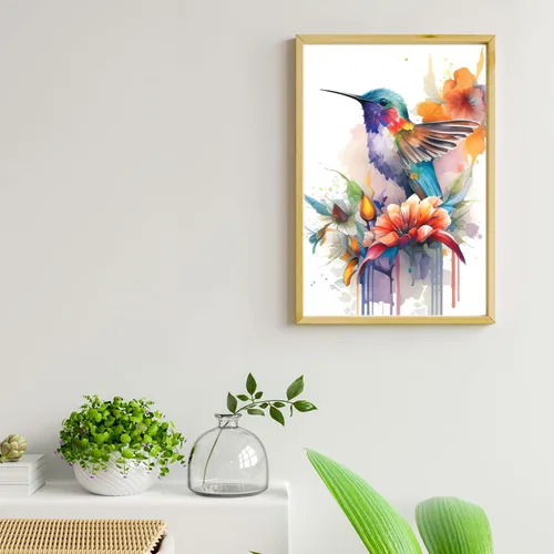 Miniatura 2 de Ginkko Kit de pintura por números para adultos, principiantes y niños de 8 a 12 años con marco de madera, fácil acrílico sobre lienzo de 8 x 12